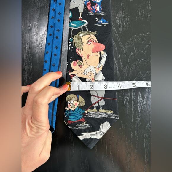 Dad tie- novelties- sick dad with kids- funny ties! Dad jokes preowned - Picture 4 of 8